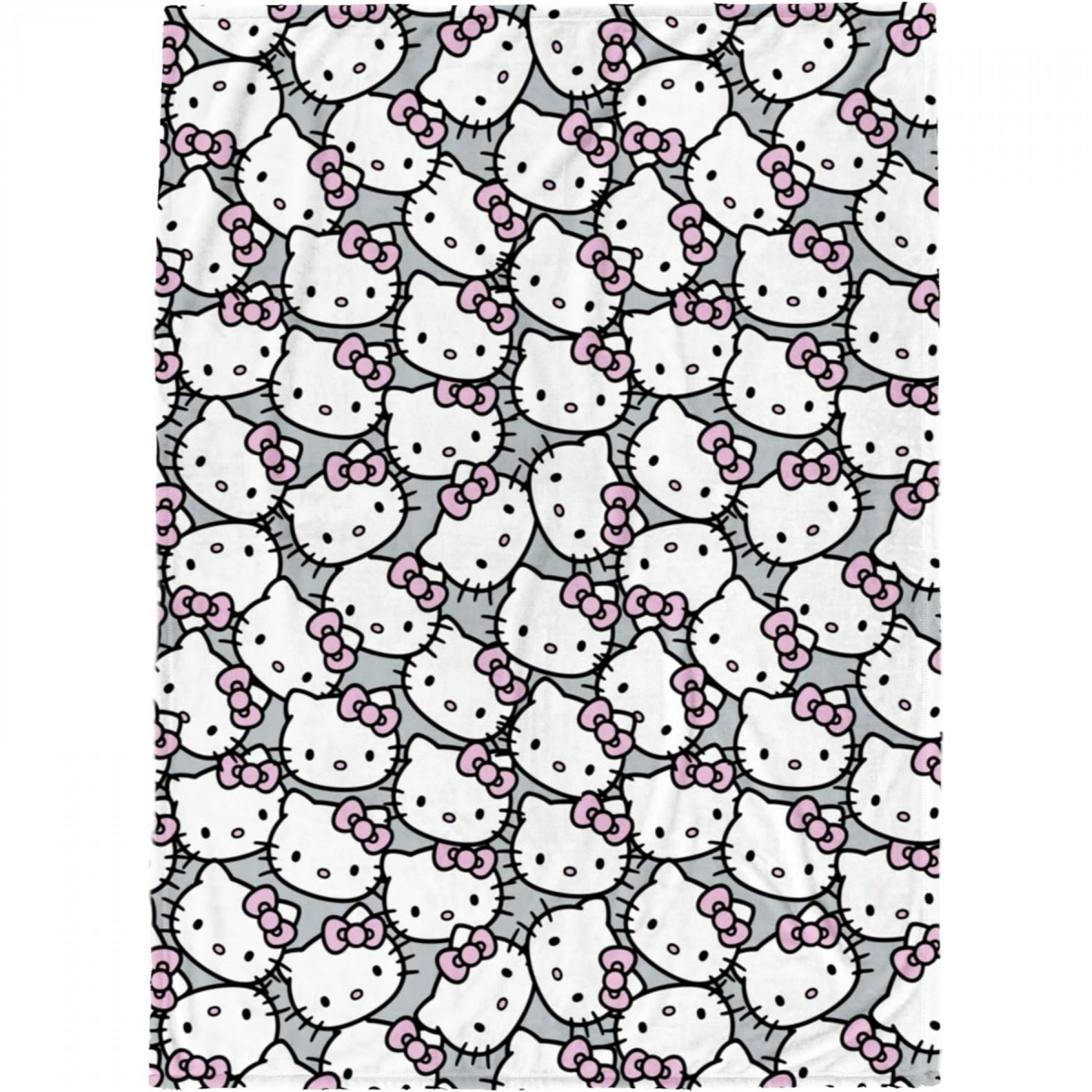 Hello Kitty Face Collage Silk Touch 46" X 60" Throw Blanket